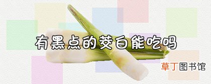 茭白有黑点能吃吗-食用须知