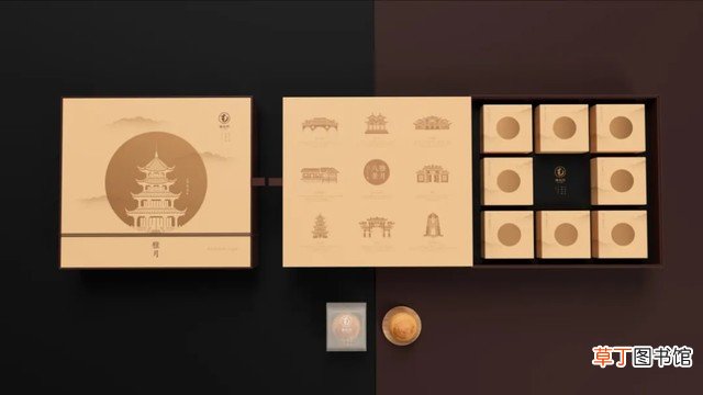 这些中秋月饼礼盒包装设计美翻了 月饼包装盒设计图大全