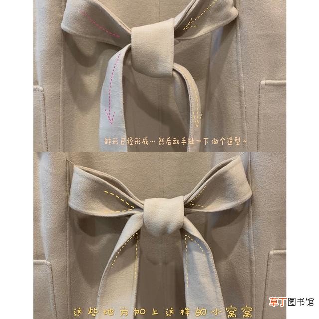 好看简单的大衣蝴蝶结打结方式 大衣蝴蝶结的打法图解