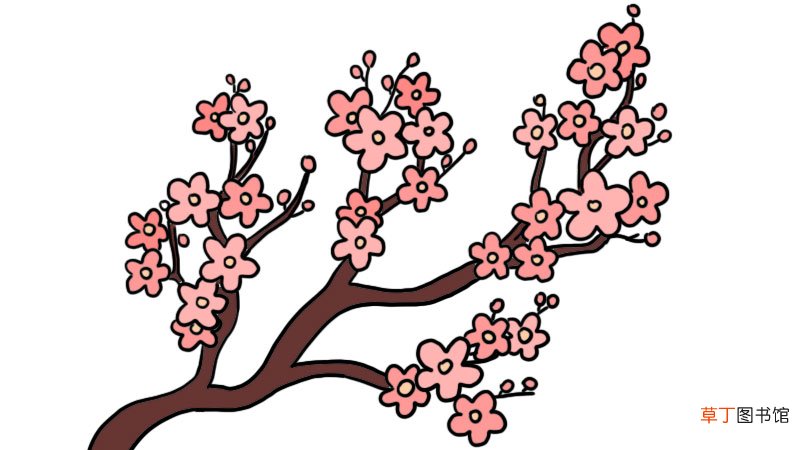 桃花树的简笔画怎么画桃花树的简笔画画法