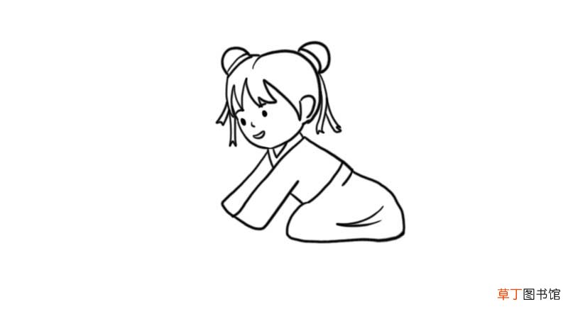 寒衣节放河灯简笔画