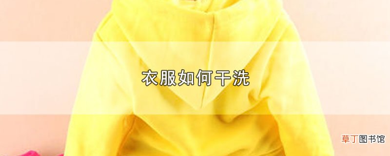 衣服怎么干洗