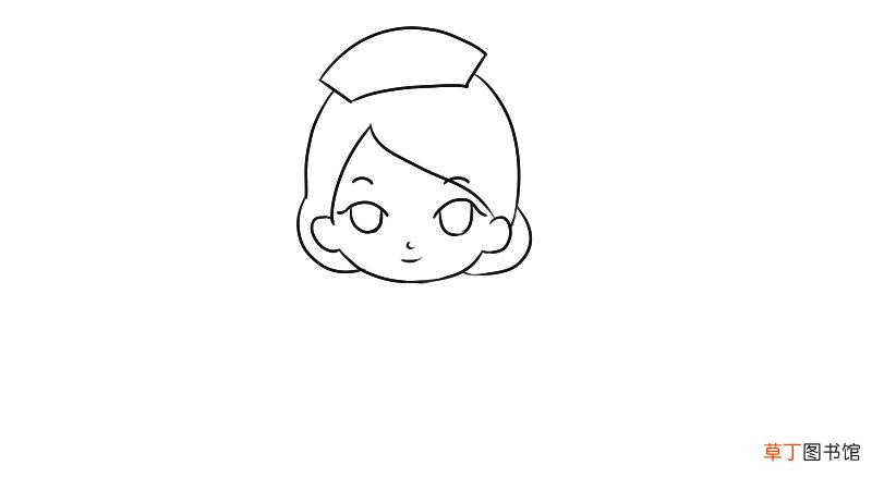 护士简笔画怎么画