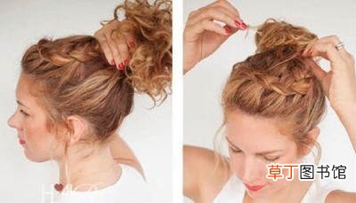 2款蓬松无刘海盘发教程 韩式蓬松发型扎法