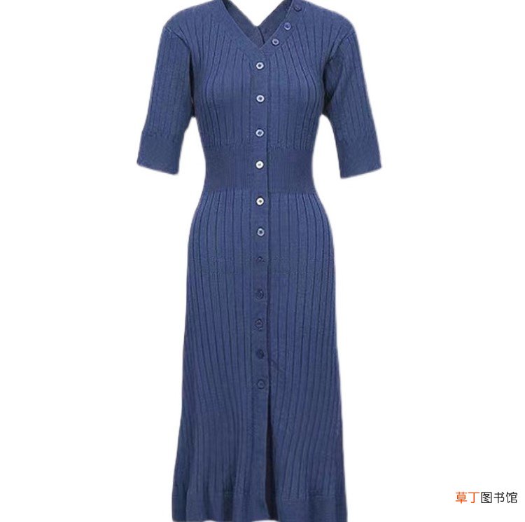 蓝色连衣裙配什么颜色外套