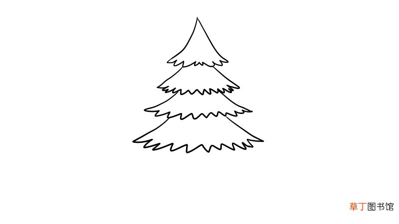 雪松简笔画的画法怎么画雪松简笔画