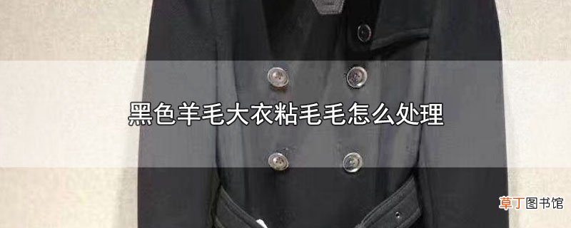 黑色羊毛大衣粘毛毛怎样处理