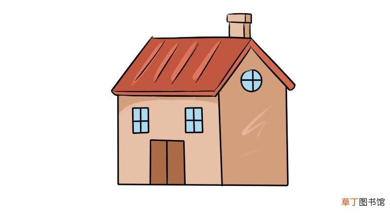 房屋简笔画 木屋简笔画怎么画