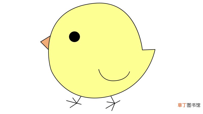 小鸡简笔画 小鸡的画法