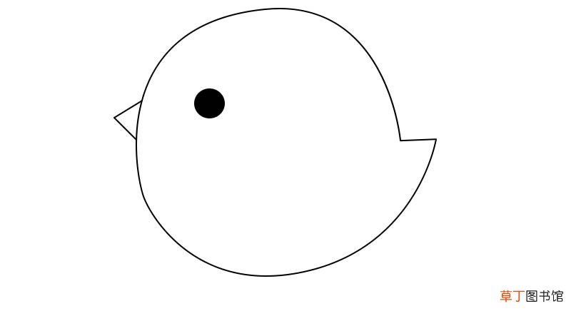 小鸡简笔画 小鸡的画法