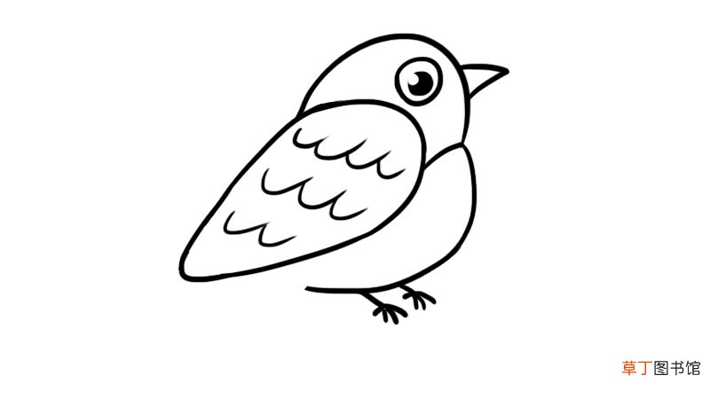 麻雀简笔画