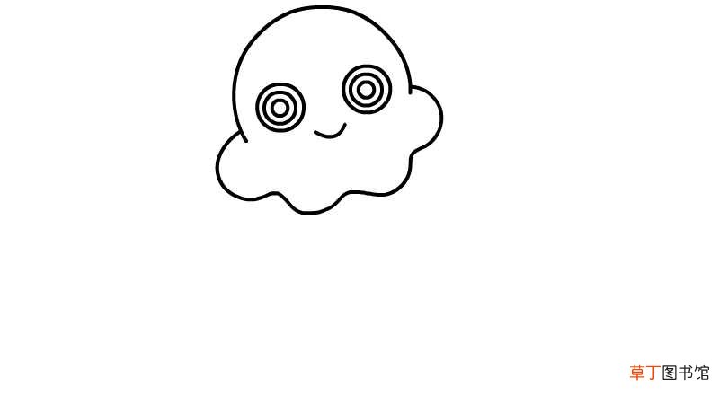 水母简笔画教程水母简笔画怎么画