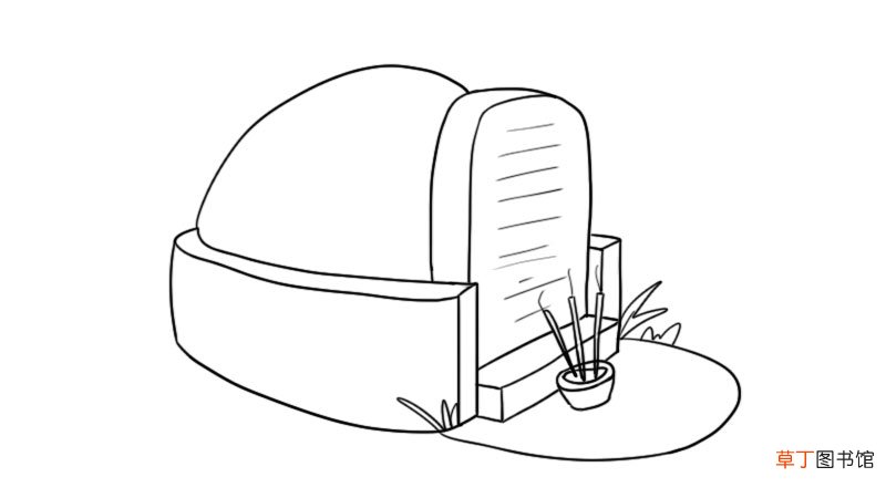 清明简笔画图片