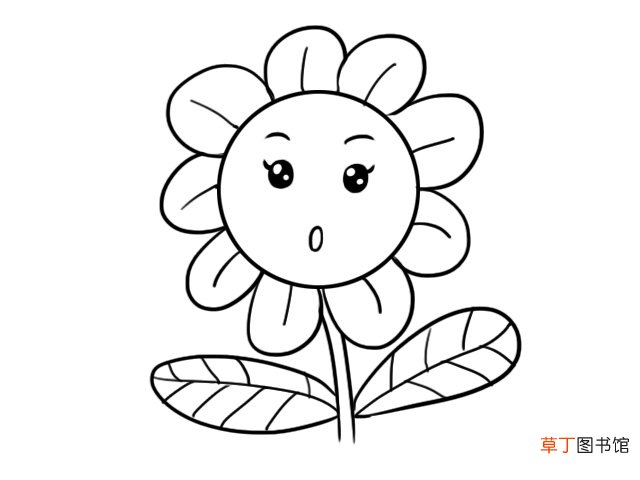 向日葵简笔画 零基础学向日葵简笔画
