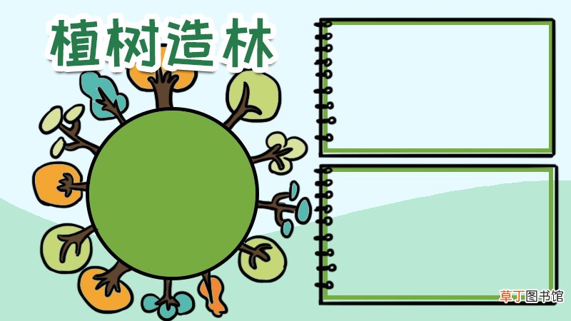 植树手抄报内容