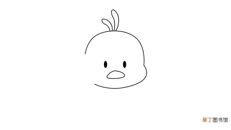 超萌小黄鸭简笔画怎么画超萌小黄鸭简笔画画法