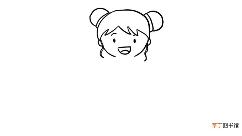 小女孩简笔画