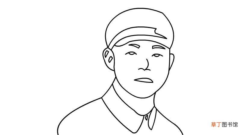 雷锋头像简笔画 雷锋头像简笔画怎么画