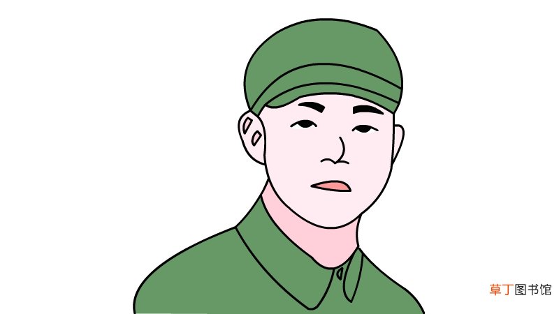 雷锋头像简笔画 雷锋头像简笔画怎么画