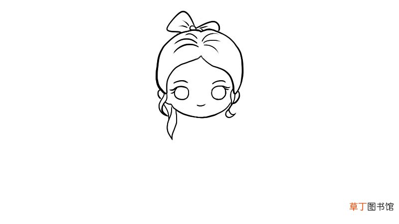卡通人物简笔画美少女画法 卡通人物简笔画美少女