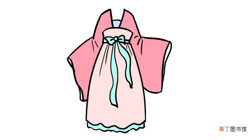 汉服简笔画怎么画汉服简笔画画法
