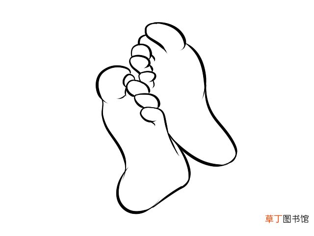 脚丫简笔画 脚丫简笔画画法