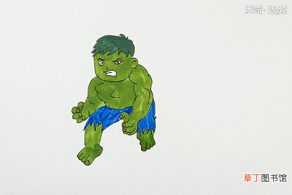 绿巨人简笔画 绿巨人简笔画怎么画