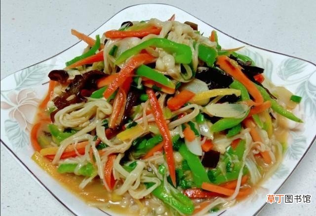 清炒金针菇的家常做法 家常菜炒金针菇的简单步骤
