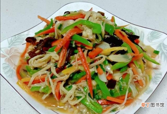 清炒金针菇的家常做法 家常菜炒金针菇的简单步骤