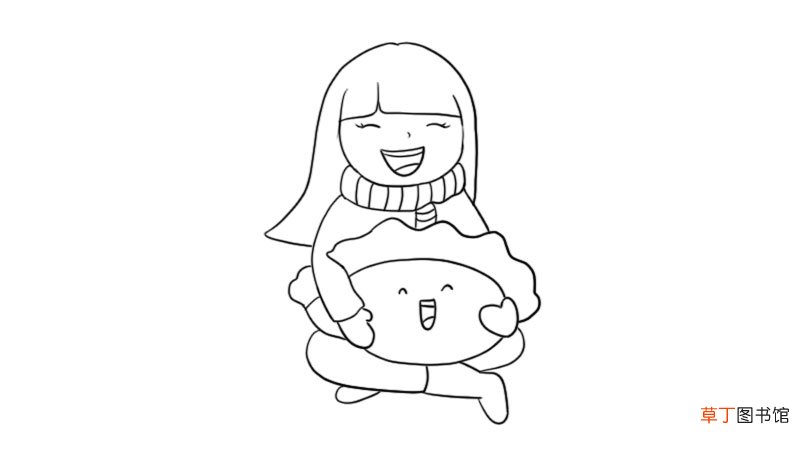 冬至节气饺子简笔画