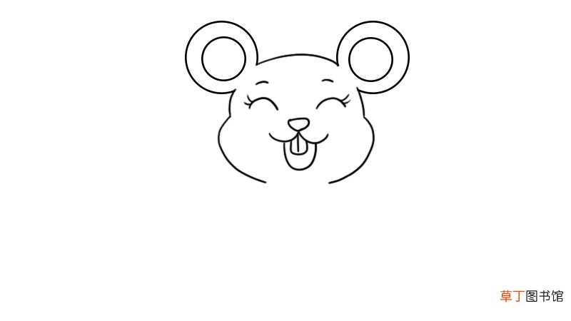 老鼠新年简笔画