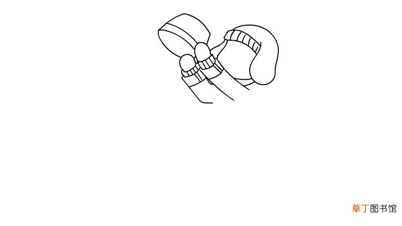 小孩堆雪人简笔画