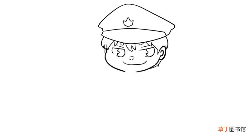 电信网络警察简笔画教程电信网络警察简笔画画法