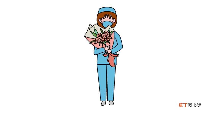 致敬医护人员简笔画