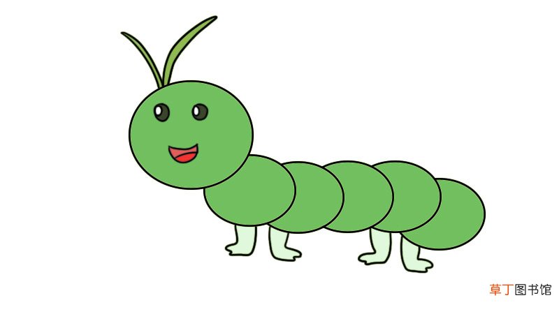 毛毛虫简笔画教程毛毛虫简笔画画法