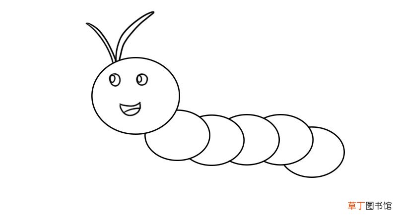毛毛虫简笔画教程毛毛虫简笔画画法