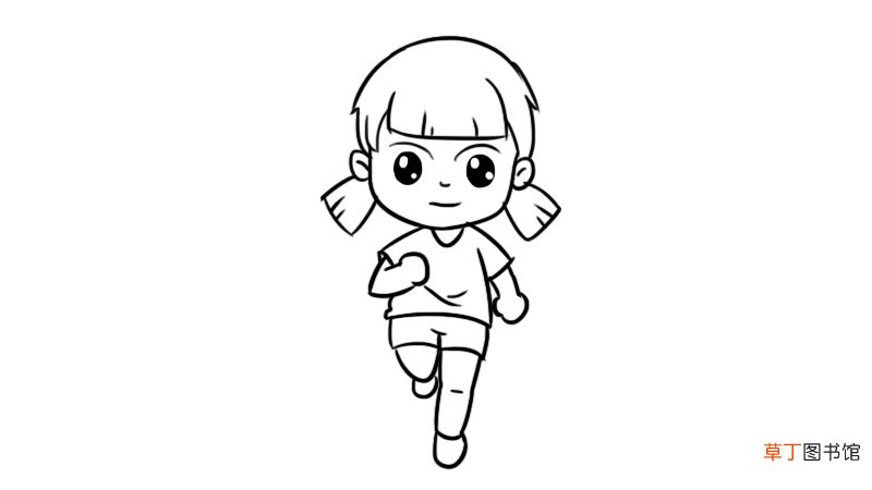 跑步简笔画