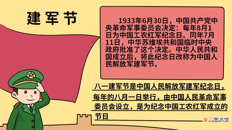 建军节手抄报的画法 建军节手抄报怎么画