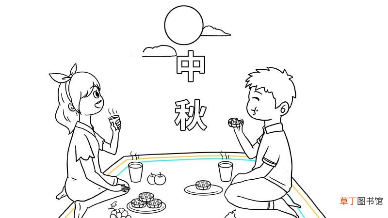 怎么画中秋节手抄报简单 画中秋节手抄报的方法