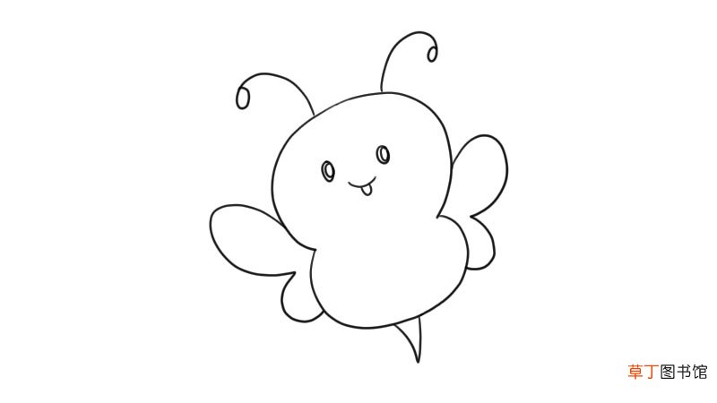 可爱的小蜜蜂简笔画