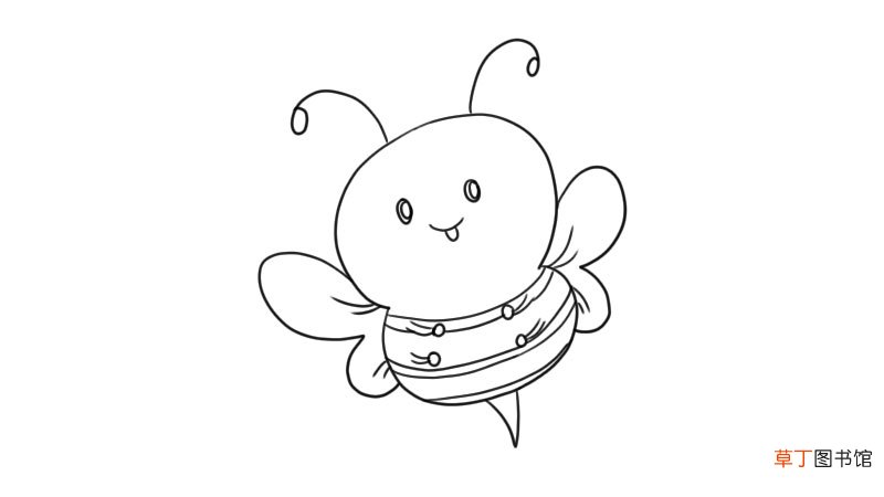 可爱的小蜜蜂简笔画
