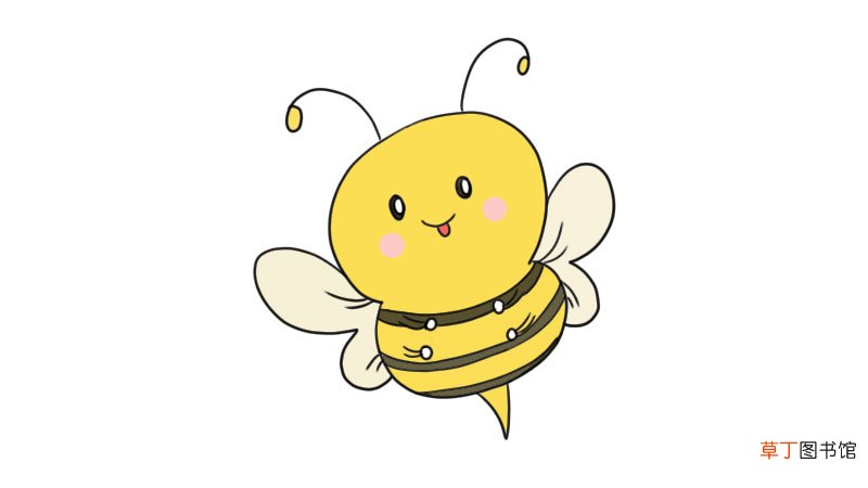 可爱的小蜜蜂简笔画