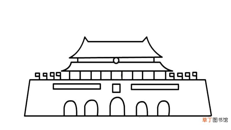 天安门简笔画