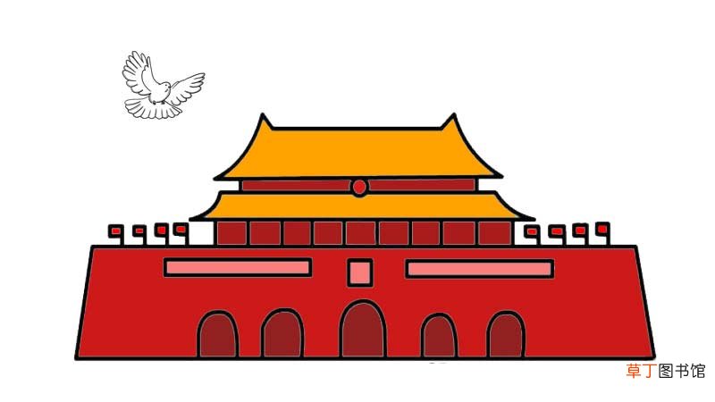 天安门简笔画