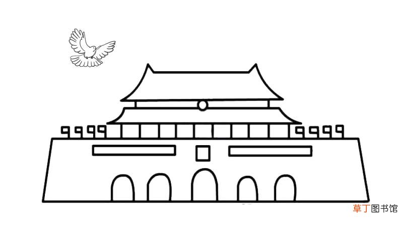 天安门简笔画