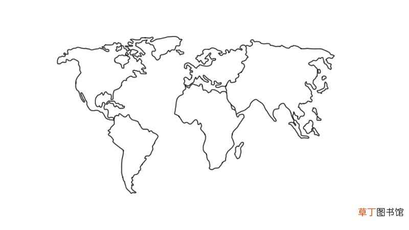 世界地图简笔画步骤 世界地图简笔画怎么画