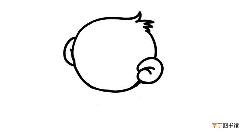 画一只猴子简笔画怎么画