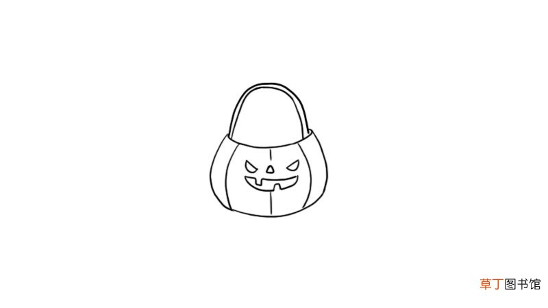 南瓜糖果简笔画