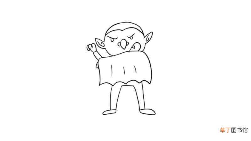 鬼怪人物简笔画
