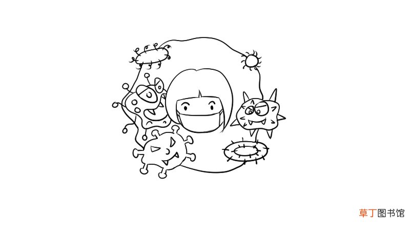 防止病毒手抄报